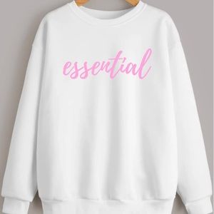 Essential Script Graphic Crewneck Sweatshirt -  Doctors Nurse Law Enforcement